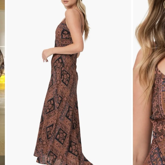 NWT Paige viejo dress - size 2 asymmetrical boho print dress - Picture 11 of 16